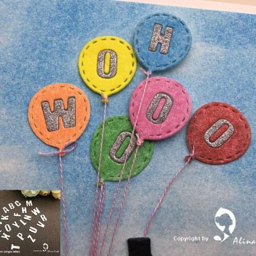 AlinaCraft METAL CUTTING DIES 26pc english alphabet cut dies diy Scrapbooking paper craft card emboss knife blade punch stencils