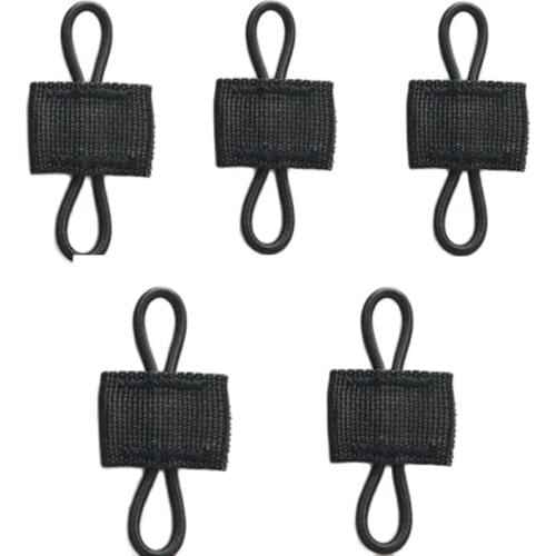 Tactical Elastic Molle Ribbon Buckle Binding Retainer For PTT Antenna Stick BK/CB/RG/MC5pcs/lot