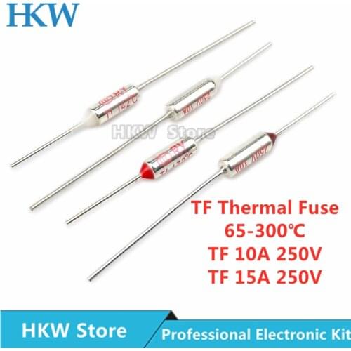 TF Thermal Fuse RY 10A 15A 250V Temperature Control Thermostat Switch 216 220 227 230 235 240 245 250 255 260 265 270 C Degree