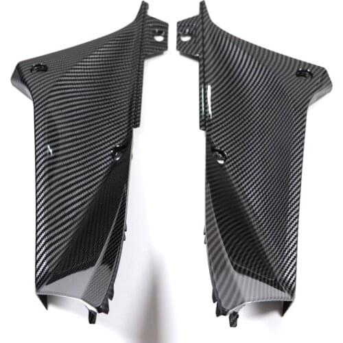 Carbon Fiber Fairing Air Duct Panel Trim Cowl Side Cover Motorcycle For Yamaha YZF-R1 2002-2003