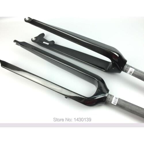 New 26/29" inch Mountain bike full carbon fibre bicycle front forks disc brake hard fork matte MTB 26er 29er parts Free shipping
