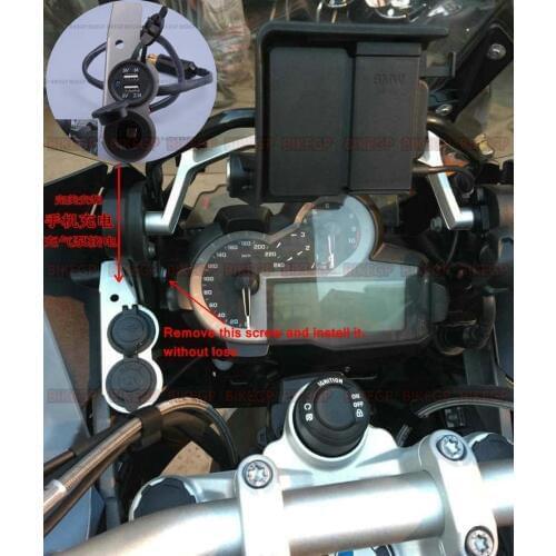 Motorcycle for BMW R1200GS LC Adventure Water Cooled Charger USB phone charging