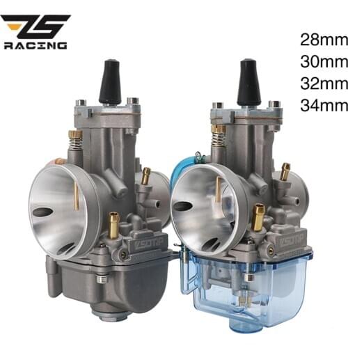 ZS Racing 1PC Motorcycle 28 30 32 34mm PWK Carburetor Carburador For 2T 4T Engine ATV Dit Pit Bike