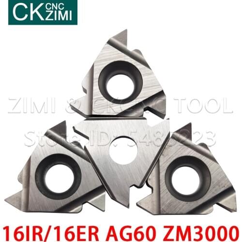 16IR AG60 16ER AG60 ZM3000 Metal ceramic threaded blade Thread cutting carbide insert CNC tool threaded blade wood turning blade