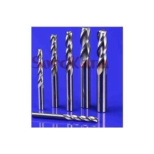 4*42mm CNC Tool 3 Flutes Blade Router Bit Milling Cutter HSS Carbide End Mill Engraving Bits