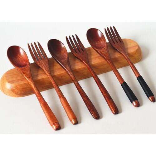 2pcs Wooden Milk Honey Soup Spoon Solid Wood Tableware Long Handle Teaspoon Coffee Spoon Stir Stick Kitchen Accessories Sets