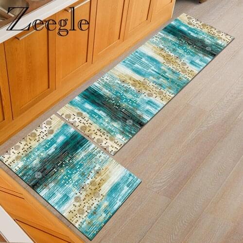Zeegle Long Kitchen Mat Bath Carpet Floor Mat Living Room Floor Mats Absorbent Bathroom Carpet Hallway Rug Foot Mat