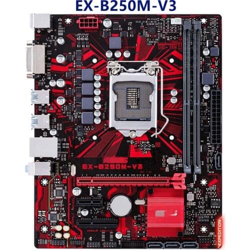For Used ASUS EX-B250M-V3 for intel DDR4 LGA 1151 32GB USB3 .0 SATA3.0 B250