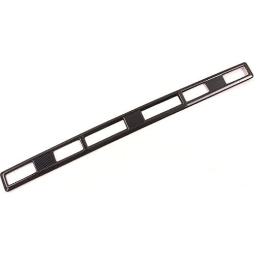 For Toyota HIACE 2019 2020 Car Rear Air Vent Outlet Frame Trim Styling ABS Carbon Fiber Style Auto Moldings