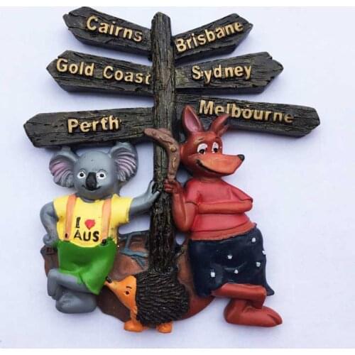 Fridge magnet Australia souvenir koala kangaroo animal decoration magnetic sticker creative paste art crafts resion stereo gift