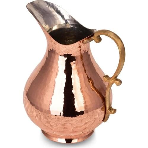 Copper Jug 2000ML Hand Forged Anatolian Jug Handmade Copper Jug Made in Turkey Free Shipping Worldwide