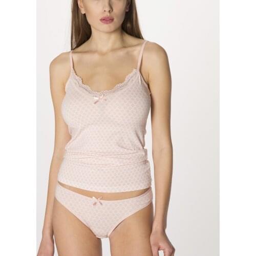 Miaju Women Powder Grace Singlet & Panty Set