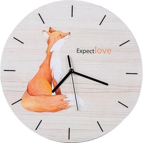 Fashion Horse Flower Wall Clock Living Room Bedroom Hanging Table Silent Quartz Mute Children Room Cartoon Wall Clock Home Decor