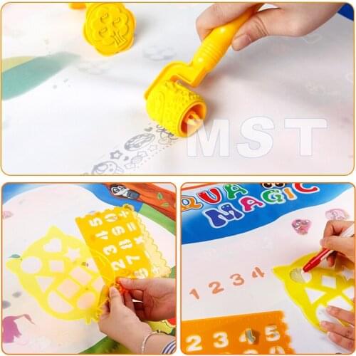 100*70cm Non-toxic Animal Magic Water Drawing Mat Coloring Book With Magic Pen Painting Training Drawing Board Gift for Kids