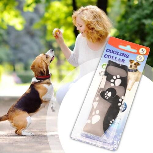 Dog Cooling Collar Pet Cooling Bib Summer Cool Ice Pad Heatstroke Dog Ice Bag Collar Adjustable Cooling Collar Bib Pet Supplies