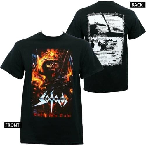 Authentic SODOM Band Decision Day Album Cover T-Shirt S M L XL 2XL NEW