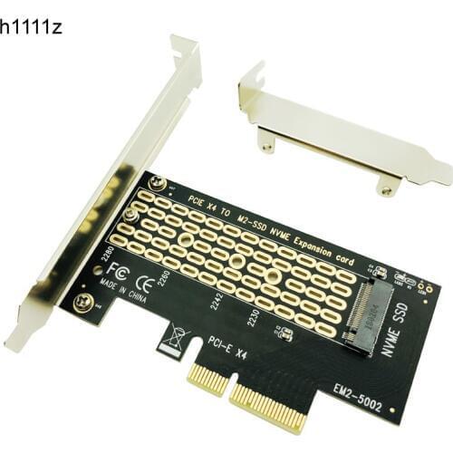 PCI-Express PCI-E 3.0 X4 to M.2 NVMe M Key Interface Converter Adapter Card M2 NVMe PCIE SSD Riser Card for 2230 2242 2260 2280