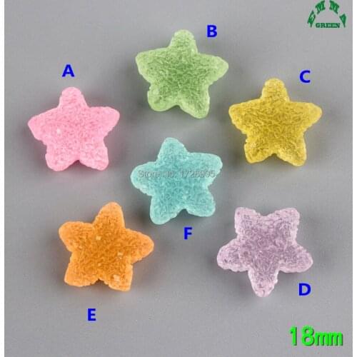 Star Charms Jelly Resin Charms for Slime 10pcs Starfish Flatback Cabochons for Kids Accessories Charms DIY scrapbooking Charms