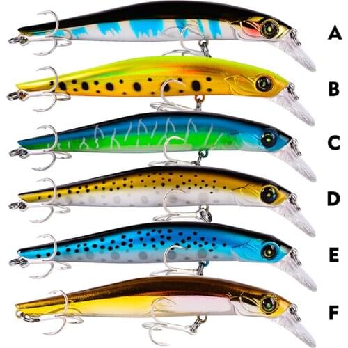 SIECHI Fishing Bait Minnow Lure 3g-11.5g-24.5g Fishing Lure with BKB Hooks Painted Tackle