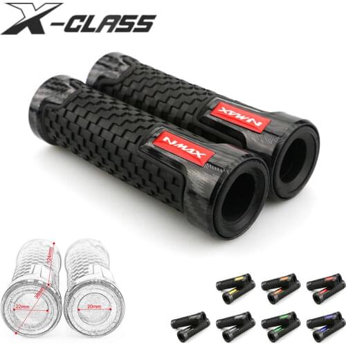 Nmax Motorcycle Hand Grips Rubber Carbon Handlebar Guard Accessories for YAMAHA NMAX 155 125 2013 2014 2015 2016 2017 2018 2019