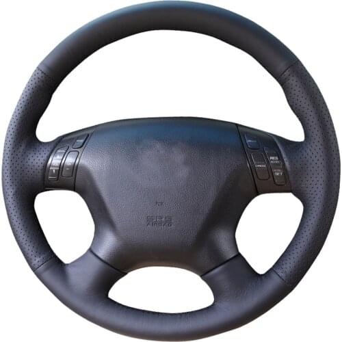 DIY Genuine Leather Car Steering Wheel Cover For Honda Accord 7 2004-2007 / Odyssey 2005-2010 / Protect Steering-wheel