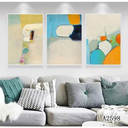 Modern Abstract Oil Painting Print on Canvas 3pcs Abstract Canvas Art Printing Printing Wall Art Picture Painting for Home Decor