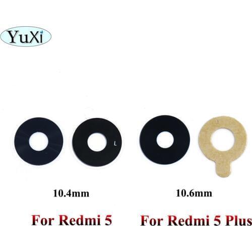 YuXi For Xiaomi Redmi 5/ Redmi 5 Plus Camera Glass Lens Back Rear Camera Glass Lens with Glue Replacement Repair Spare Parts