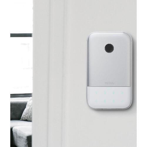 Tuya Smart Key Lock Box Fingeprint Key Safe Bluetooth Wireless Network Password Aluminum Alloy Key Storage Lock Box Weatherproof