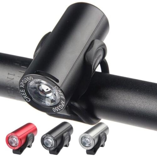 3W 350 Lumens USB Rechargeable LED Lamp Cycling Headlight Built-in Battery MTB Bike Front Light 2021 Bicycle Headlight