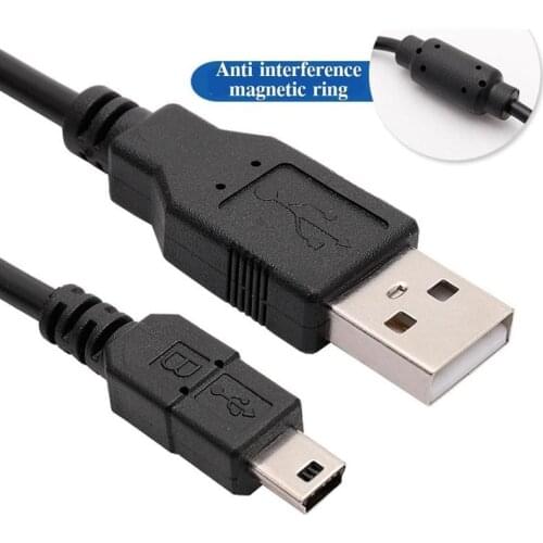 1.8m Charging Cable For PS3 Wireless Controller PVC Charging Cord Cable For MP3/MP4