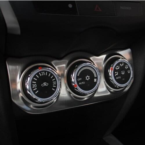 1Pc For Mitsubishi ASX 2013-2018 interior Air Conditioning heat control Switch panel decorative case Auto Accessories