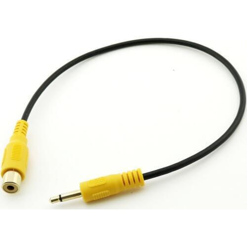 10pcs 3.5mm Mini Mono Male to RCA Female Video Cable for Car DVR Camcorder Camera 1FT