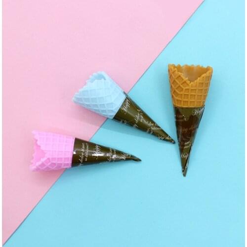 10Pcs/lot 3D Miniature Ice Cream Accessories Resin Cabochon Crafts Simulation Fake Food DIY Embellishments for Scrapbooking