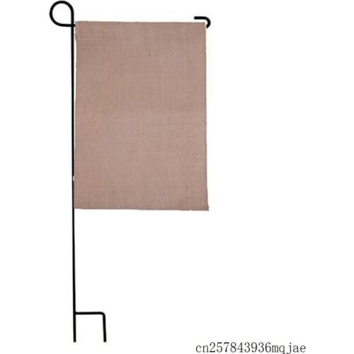 200pcs Burlap Garden Flag Jute Hanging Flag DIY Linen Yard House Decoration Banner 31*46cm