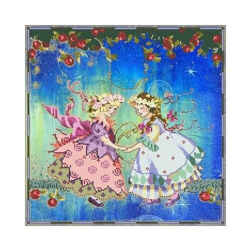 25-MD-32 God with draw fabric cross-stitch cloth with beaded metal thread cross-stitch kit styles cross stitch kit