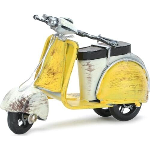 American Style Little Sheep Iron Mortor Figurines Vintage Home Decor Motorcycle Souvenirs Old Christmas Decorations for Home