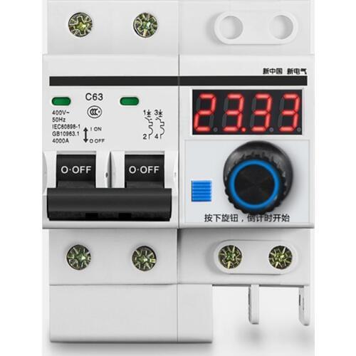 63A 12000W circuit break with timing function countdown circuit breaker with time function 1 min - 99.99 hours timer switch