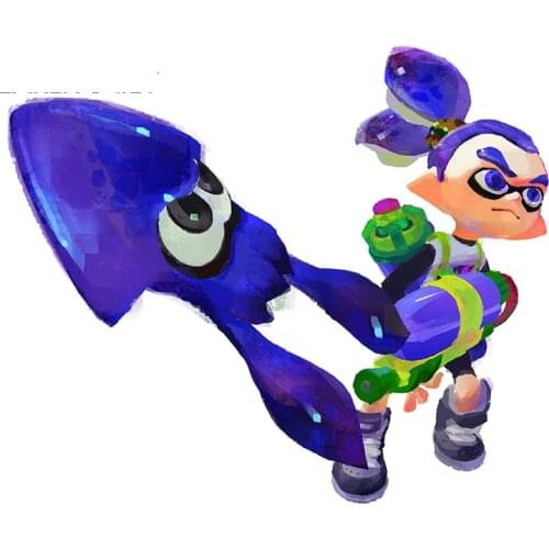 Splatoon Car Accessories Stickers Scratch-Proof Personality Decal Laptop Bumper Graffiti Decoration Apply To Car Window Laptop