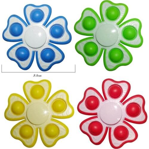 Finger Bubble Music Keychain Decompression Vent Fingertip Spinner Bubble Music Plastic Decompression Toy