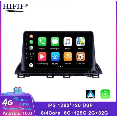Carplay dsp For Mazda 3 2014-2017 2 din Adroid 10 4G 64G Car Radio Stereo FM WIFI GPS Navigation Multimedia Player head unit