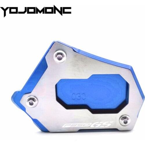 For BMW F850GS F850 GS F 850GS 2018 2019 Motorcycle CNC Side Stand Pad Enlargement Plate Kickstand Extension Pad With logo