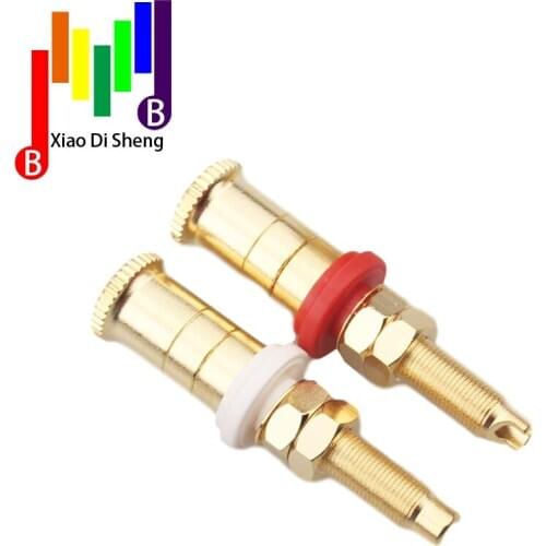 Hi end copper speaker plug socket hifi audio speaker connector amplifier terminal binding Post banana plug socket connector