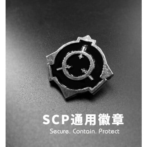 Game SCP Foundation Metal Badge Creative Souvenir Fashion Button Brooch Pins Collection Anime Medal Cosplay Costume Gift