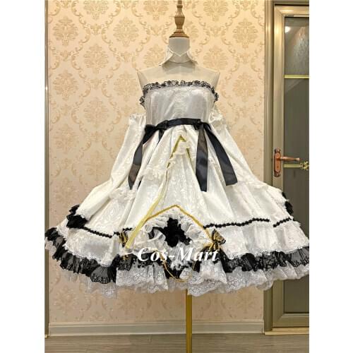 Hot Game Azur Lane HMS Perseus Cosplay Costume Gentle Fashion White Formal Dress Role Play Clothing Custom-Make Any Size