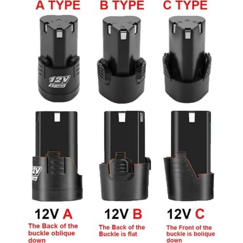 Universal 12V Rechargeable Li-ion Lithium Battery For Electric Screwdriver Power Tools Electric drill Battery