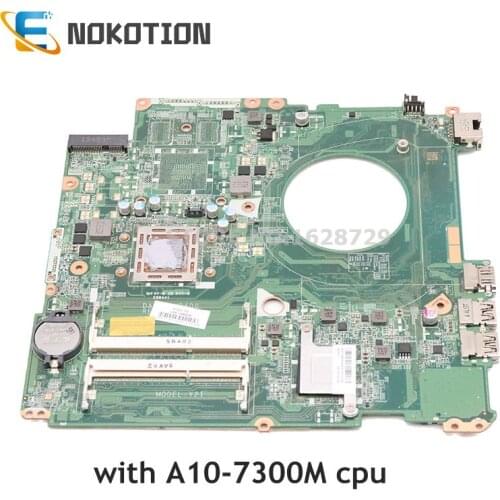 NOKOTION 809985-601 809985-001 DAY21AMB6D0 Mainboard For HP Pavilion 17-P 17Z-P series Laptop Motherboard A10-7300M CPU DDR3