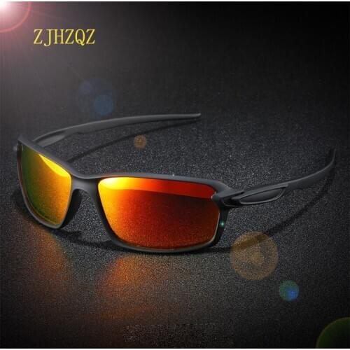 Mens Classic Polarized Sunglasses Womens Driving Square Frame Sun Glasses Male Goggle Red Blue Silver Green Mirrors Black Lens