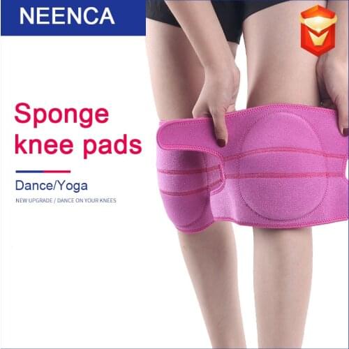 NEENCA 1 Pair EVA Sponge Knee Brace Dance Yoga Tennis Knee Pads Shock Absorption protection Gym Women Padded Kneepad