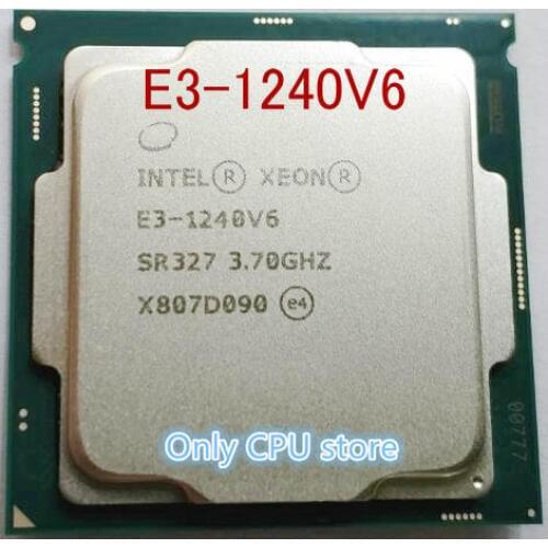 Original Intel Xeon Processor E3-1240V6 E3-1240 V6 Quad-Core Processor LGA1151 CPU E3 1240 V6