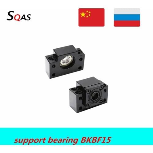 EU warehouse Ball Screw End Machine Support bearing BKBF15 BK15+BF15 Angular contact bearing for cnc part